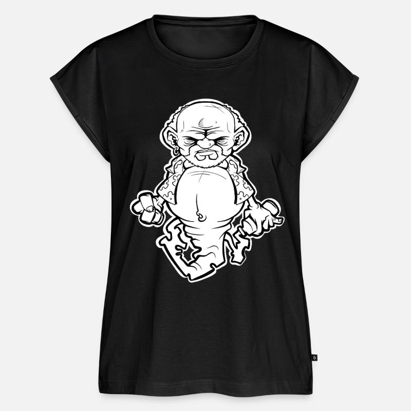 Genie in the bottle - BW Version - Women’s Premium Organic Top - black