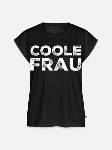 Coole Frau - Frauen Premium Bio Top - Schwarz
