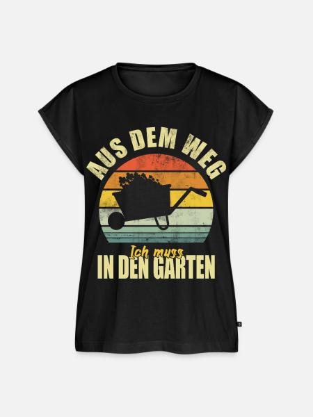 Garten Gärtner Gartenarbeit Lustiger Spruch - Frauen Premium Bio Top - Schwarz