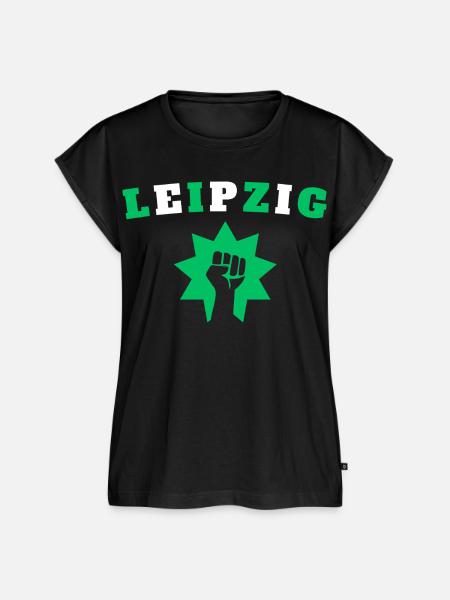Leipzig - Frauen Premium Bio Top - Schwarz