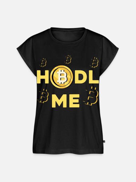 HODL ME Bitcoin Logo - Frauen Premium Bio Top - Schwarz
