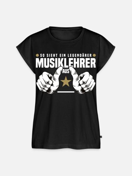 Musiklehrer - Frauen Premium Bio Top - Schwarz