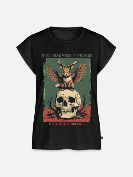 Wolpertinger Mythologische Kreaturen - Frauen Premium Bio Top - Schwarz