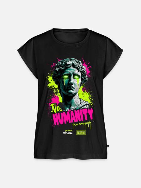 No Humanity - Frauen Premium Bio Top - Schwarz