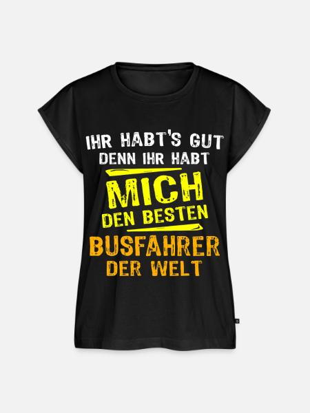 Busfahrer Geschenk - Frauen Premium Bio Top - Schwarz