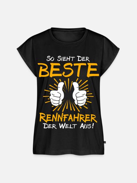 Rennfahrer Geschenkidee - Frauen Premium Bio Top - Schwarz