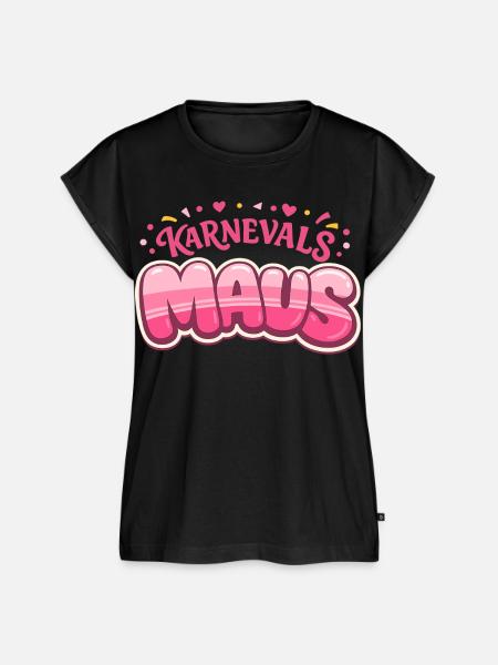 Karnevalsmaus Köln – Kölner Karneval - Frauen Premium Bio Top - Schwarz