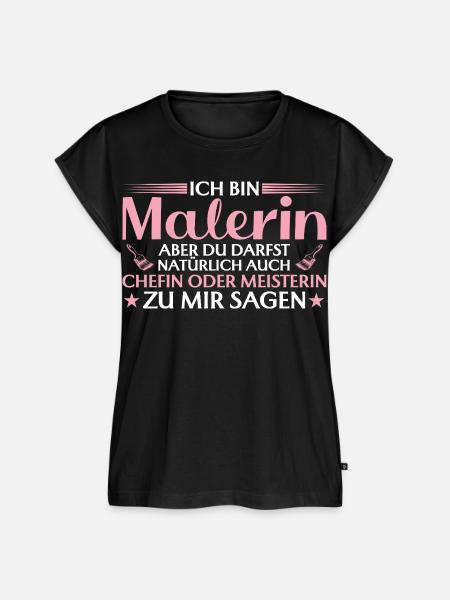 Handwerkerin Chefin oder Meisterin - Malerin - Frauen Premium Bio Top - Schwarz