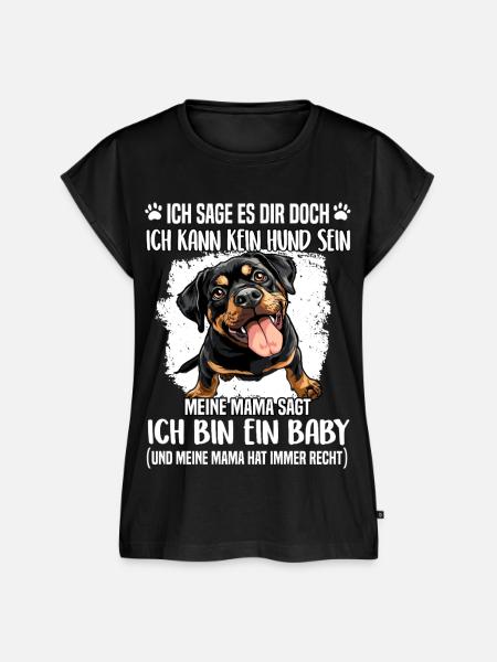 Rottweiler T Gassi Hundehalter Rottweiler Mama - Frauen Premium Bio Top - Schwarz