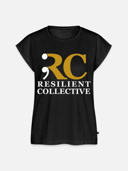Widerstandsfähiges Kollektiv-Emblem - Frauen Premium Bio Top - Schwarz