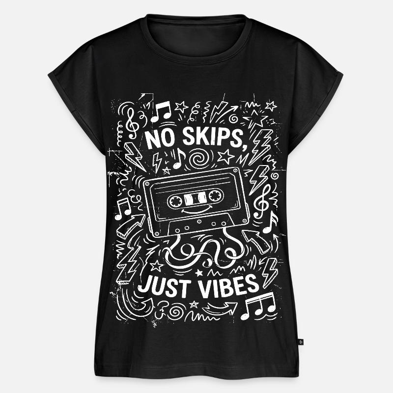 bare gode vibes - Dame Premium økologisk top - sort