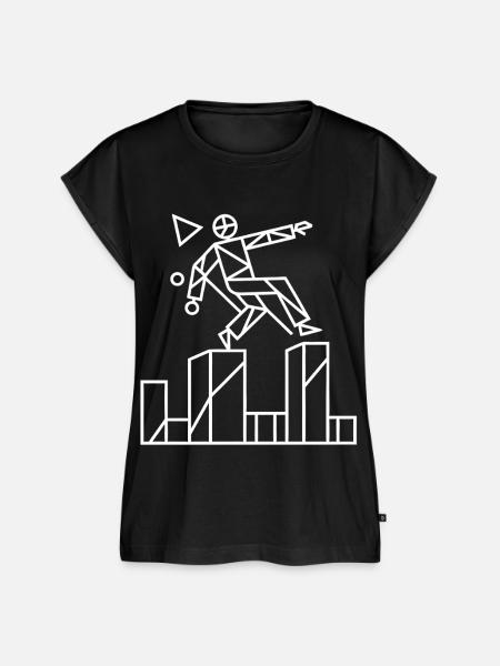 Parkour Runner - Frauen Premium Bio Top - Schwarz