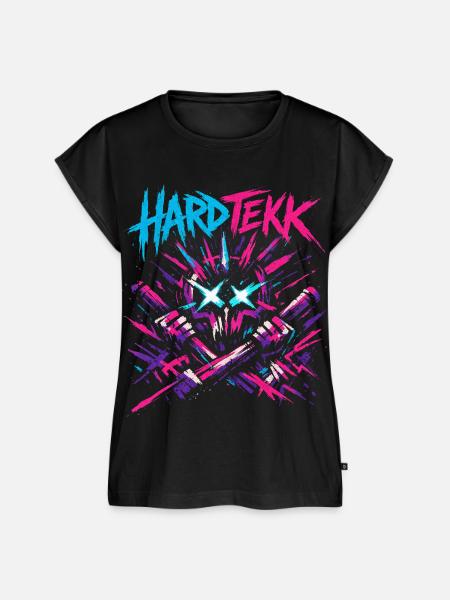 Hardtekk Tekke Ostdeutschland - Frauen Premium Bio Top - Schwarz