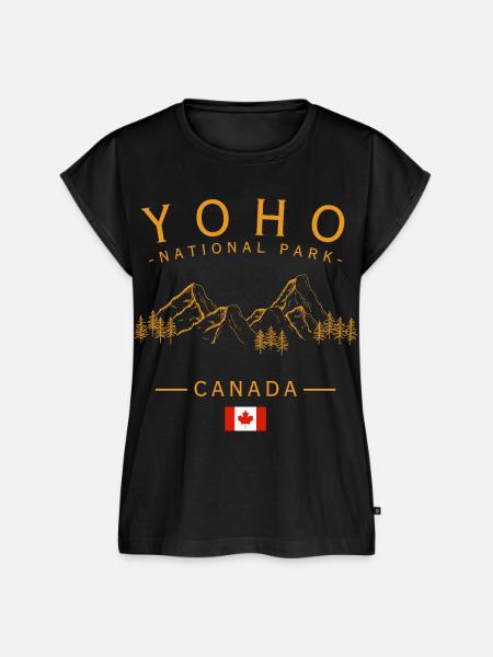 Yoho National Park Canada - Frauen Premium Bio Top - Schwarz