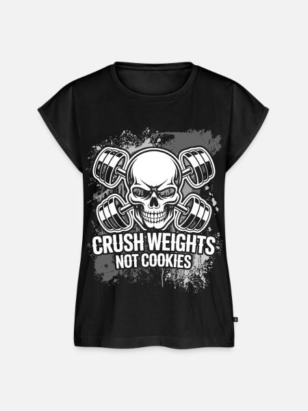 Crush Weights Gym - Frauen Premium Bio Top - Schwarz