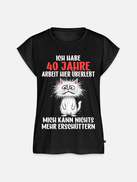 40 Jähriges Firmenjubiläum Dienstjubiläum Arbeit - Frauen Premium Bio Top - Schwarz