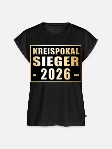 Kreispokalsieger 2026 - Frauen Premium Bio Top - Schwarz