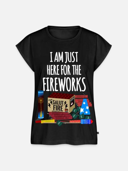 Pyro Lustiger Spruch Feuerwerk Silvester - Frauen Premium Bio Top - Schwarz