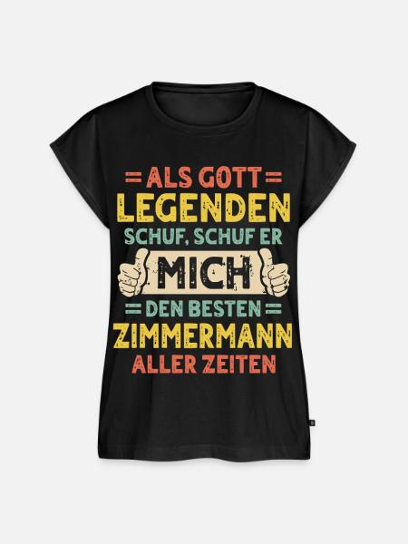 Zimmermann - Frauen Premium Bio Top - Schwarz