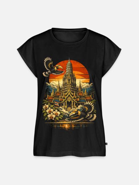 Thailand Thai Pride - Frauen Premium Bio Top - Schwarz