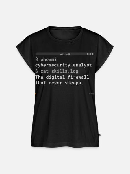 Cybersecurity Analyst Terminal - IT Gift - Frauen Premium Bio Top - Schwarz