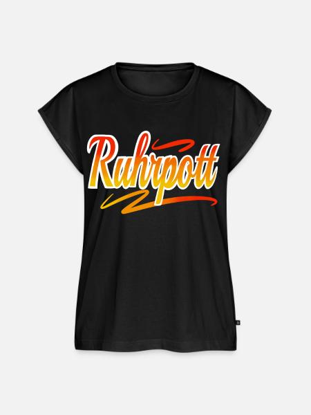 Ruhrpott - Frauen Premium Bio Top - Schwarz