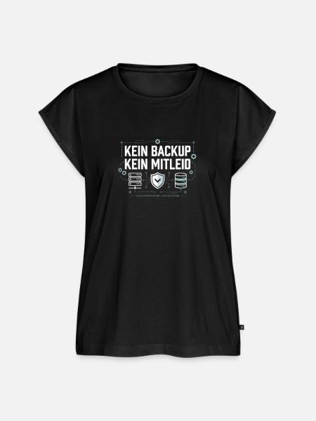 Kein Backup Kein Mitleid - Frauen Premium Bio Top - Schwarz