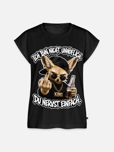 Du nervst einfach - Frauen Premium Bio Top - Schwarz