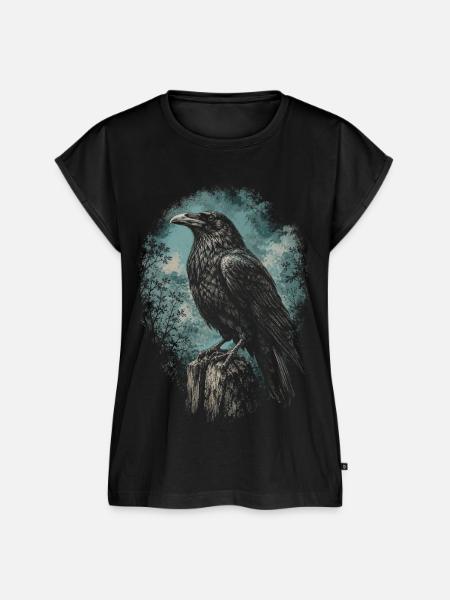Rabe Raben - Frauen Premium Bio Top - Schwarz