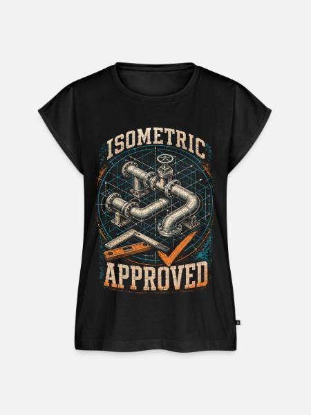 Rohrleger Rohrleitungsbauer Isometric Approved - Frauen Premium Bio Top - Schwarz