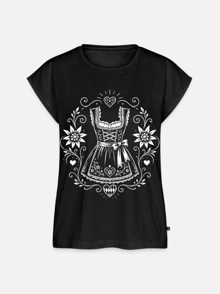 Dirndl – Volksfest im Oktober Design - Frauen Premium Bio Top - Schwarz