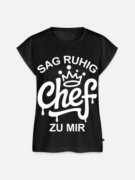 Sag Chef zu mir - Frauen Premium Bio Top - Schwarz