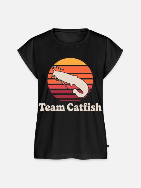 Team Catfish - Frauen Premium Bio Top - Schwarz