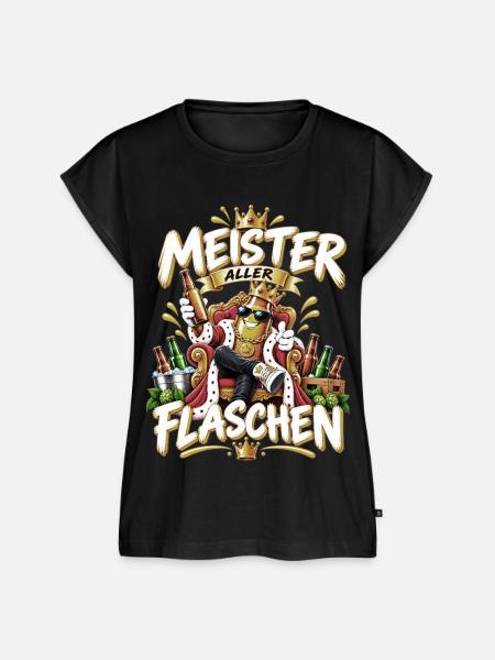 Meister aller Flaschen - Frauen Premium Bio Top - Schwarz