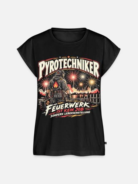 Pyrotechniker - Feuerwerk ist Leidenschaft - Frauen Premium Bio Top - Schwarz