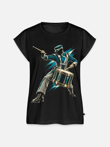 Drum Corps Spielmannszug - Frauen Premium Bio Top - Schwarz