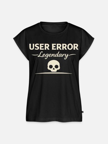 Benutzerfehler Legendärer Schädel - Frauen Premium Bio Top - Schwarz