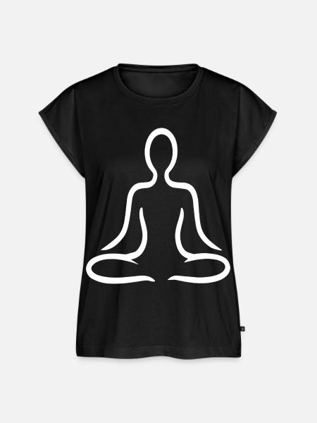 Yoga Und Meditation - Frauen Premium Bio Top - Schwarz