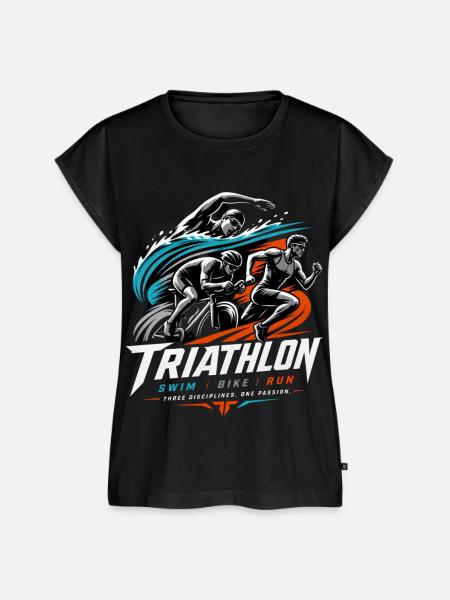 Triathlon - Frauen Premium Bio Top - Schwarz