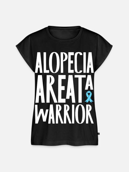 Alopecia Areata - Kämpfer mit Stolz - Frauen Premium Bio Top - Schwarz