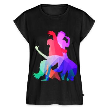 Hip Hop Dance - Frauen Premium Bio Top - Schwarz - Vorne - AI Model Female 172 light (172cm)