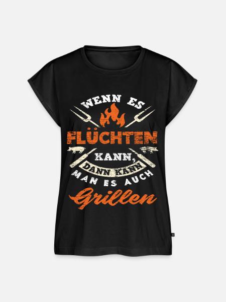 Grillen Spruch Grill Griller - Frauen Premium Bio Top - Schwarz