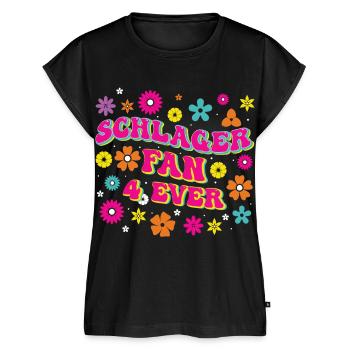 Volksmusik Party Dorffest Ouftit Deutsche Schlager - Frauen Premium Bio Top - Schwarz - Vorne - AI Model Female 172 light (172cm)