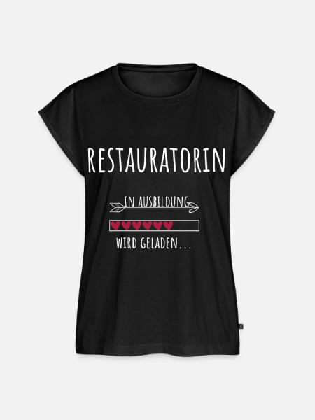 Restauratorin Ausbildung Beruf Geschenk - Frauen Premium Bio Top - Schwarz