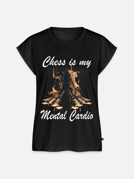 Schach - Schachspieler - Frauen Premium Bio Top - Schwarz
