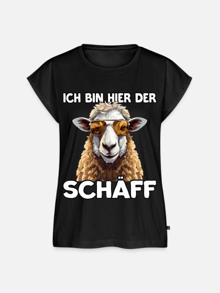 Schäff | Chef | Teamleiter| Abteilungsleiter - Frauen Premium Bio Top - Schwarz