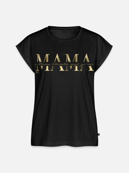 Mutter T-Shirt Geschenkidee Beste Mutter - Frauen Premium Bio Top - Schwarz