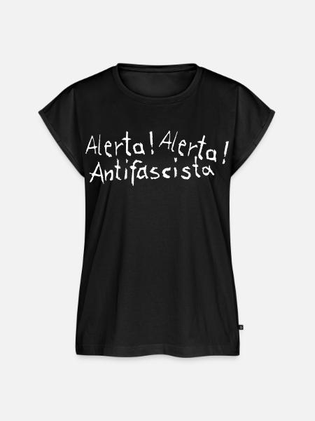 Alerta Alerta Antifascista - Frauen Premium Bio Top - Schwarz