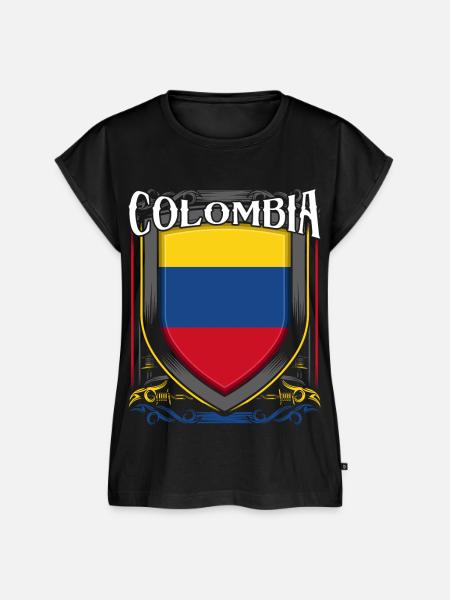 Kolumbien - Frauen Premium Bio Top - Schwarz