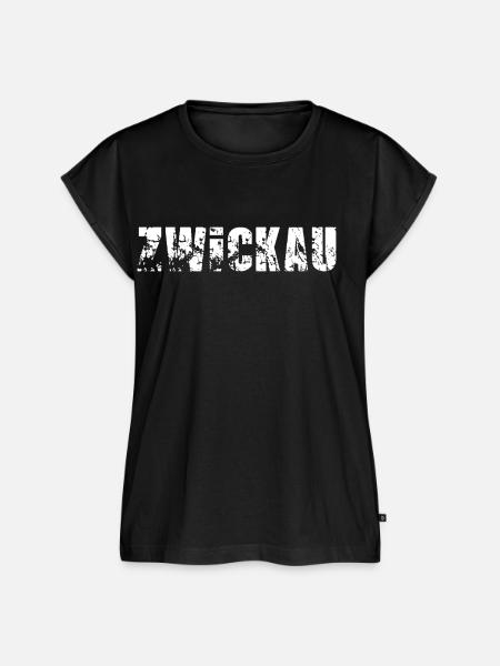 Zwickau - Frauen Premium Bio Top - Schwarz